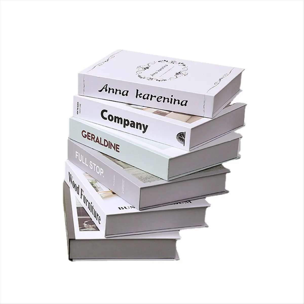 LUCK Simulation Book Ornaments, Study Bookcase Desktop Home Decorations, Simulation Book Photography Props