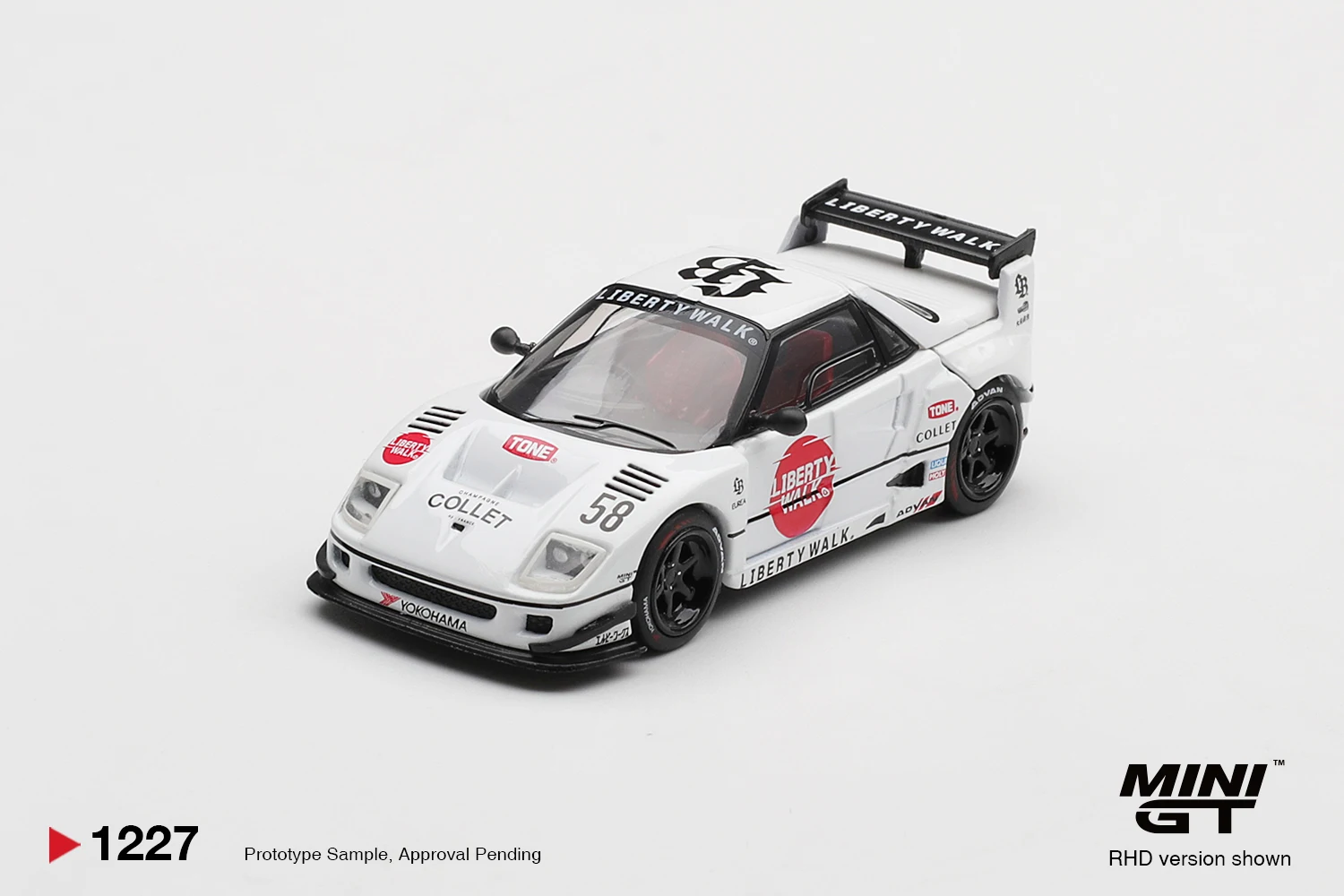 MINIGT 1/64 Mazda AZ-1 Liberty Walk LB40 LB-Hinomaru MGT01227-CH Cars Alloy Diecast Metal Model Kids Toys Boys