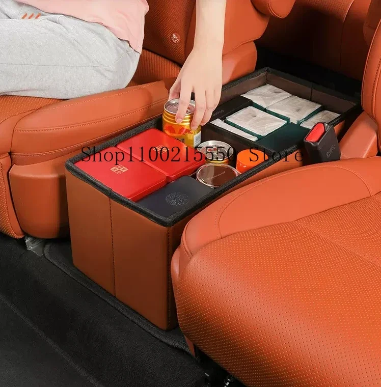 Car Storage Box for Lixiang LEADING IDEAL Li Auto L8 L9 2022 2023 Seat Center Folding Sundries Organizer Box Trunk Tool Case