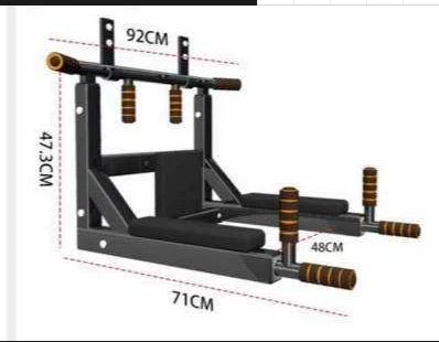 High Quality Stainless Steel Wall-Mounted Pull-Up Chin-Up Bar Multi-Functional Home Gym Fitness Equipment Factory Direct Sale