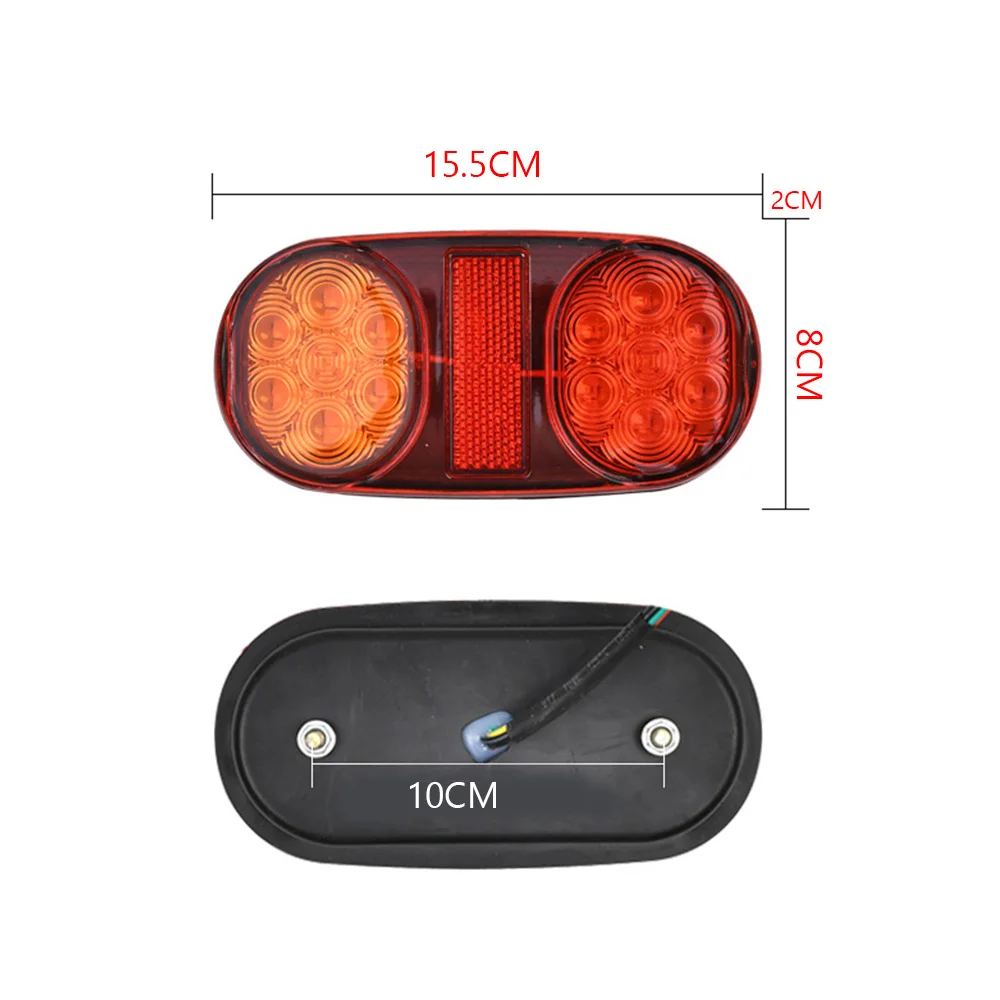 HOT SALE 12V 24V 14 LED Car Truck Tail Light Taillight Rear Stop Brake Light Indicator Signal Lamp Trailer Caravan Van Lorry