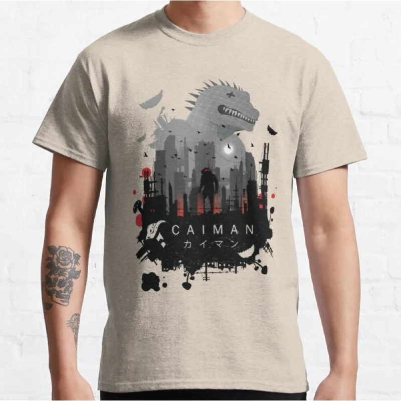 

0405 Manga Dorohedoro caiman Anime T shirt kaiman Manga Men's print Graphic Tee Shirt 100% cotton Y2K clothes All size tops