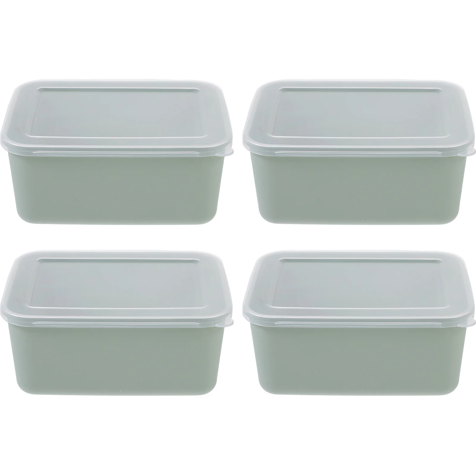 

4Pcs Fridge Organizers Airtight with Unique Space-Saving Design Ideal for Vegetable Fruit and Leftovers Storage in