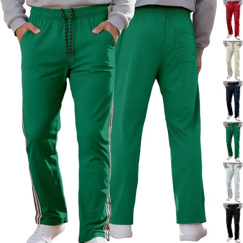 

Men's Casual Loose Sports Pants with kets Running Trousers High Waist Straight Leg Other Material Autumn Season Faionable