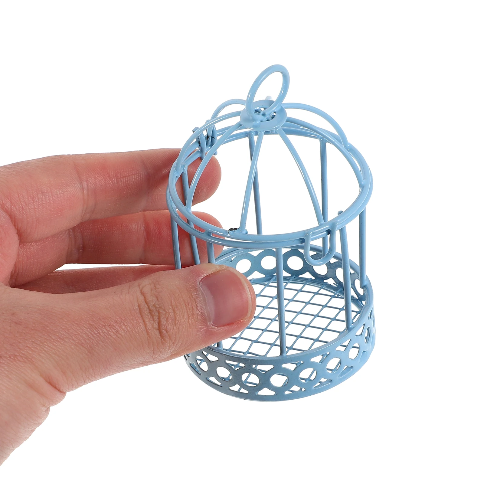 

Mini Birdcage Candy Box Decorative Iron Jewelry Holder for Kids Room Desktop Storage Tray Ring Necklace Organizer