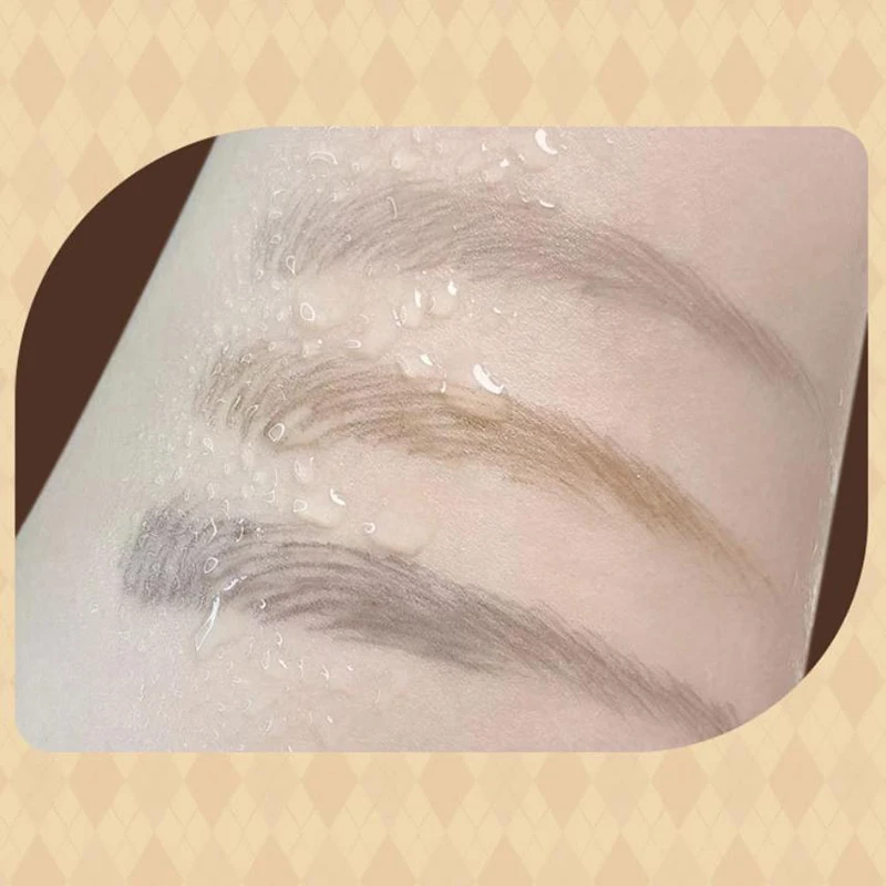 리퀴드 아이브로우 펜슬 방수성 오래 지속되는 부드러운 아이라이너 누에꼬리 모양 0.01mm 울트라 파인 눈썹 타투 펜 메이크업