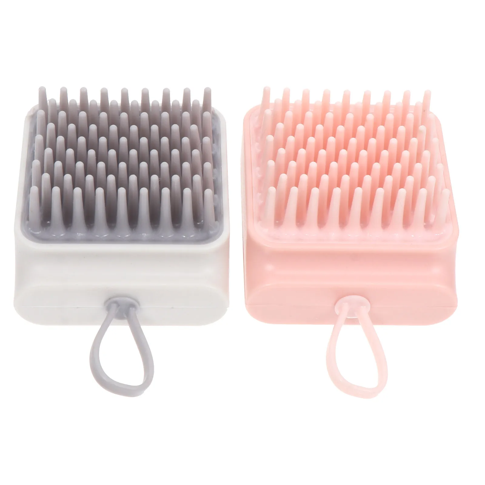 

2Pcs Dog Bath Brush Premium Pet Grooming Tool for Cats Dogs Massage Scrubbing Easy Rinse Floating Hair Extraction