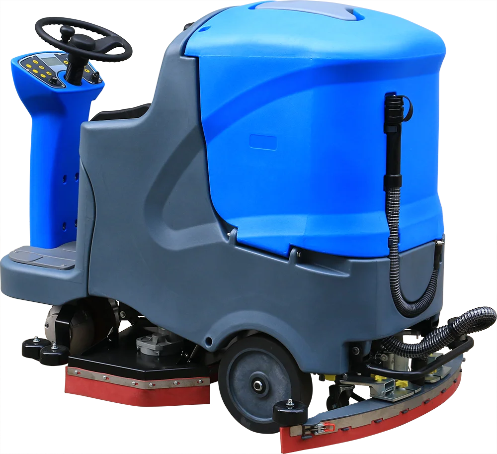 Electric Floor Brush Cleaning Industrial Cordless Mini Ride on Floor Scrubber Machine view 3
