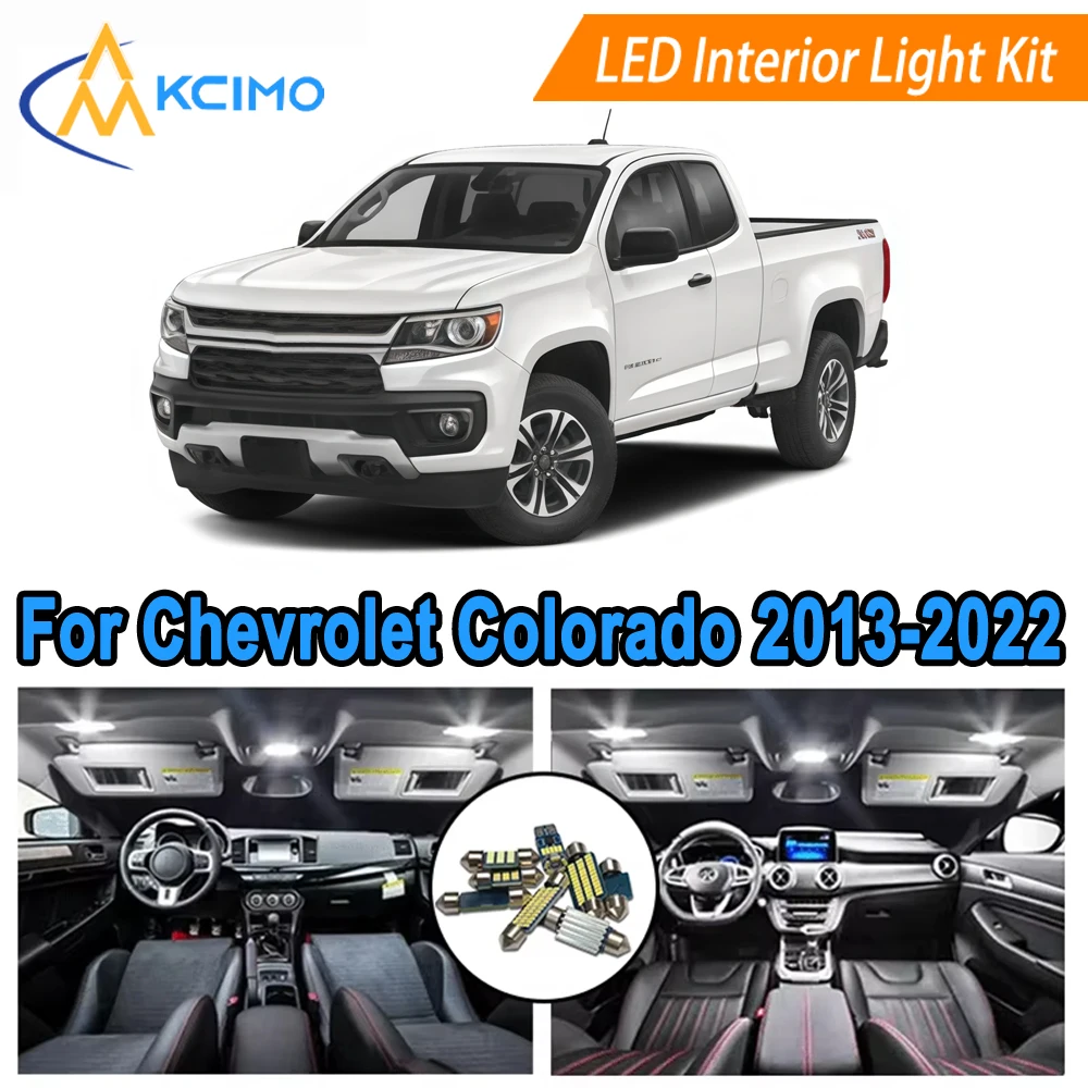 

Bright 6000K LED Bulbs For Chevrolet Colorado (2013-2022) Interior Dome Map Door Light Easy Install Lights Plug and Play