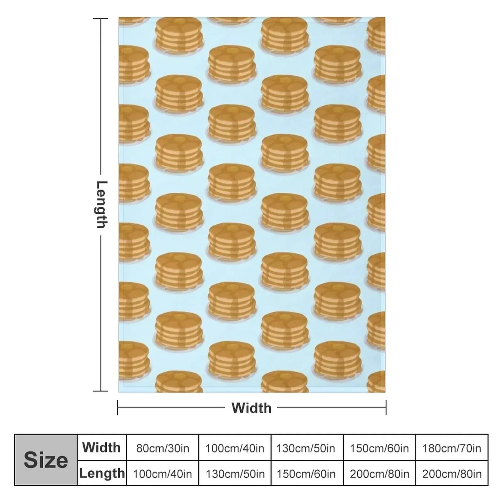 cartoon stack of pancakes Throw Blanket for sofa Large Decoratives Softest Plush Flannels Blankets