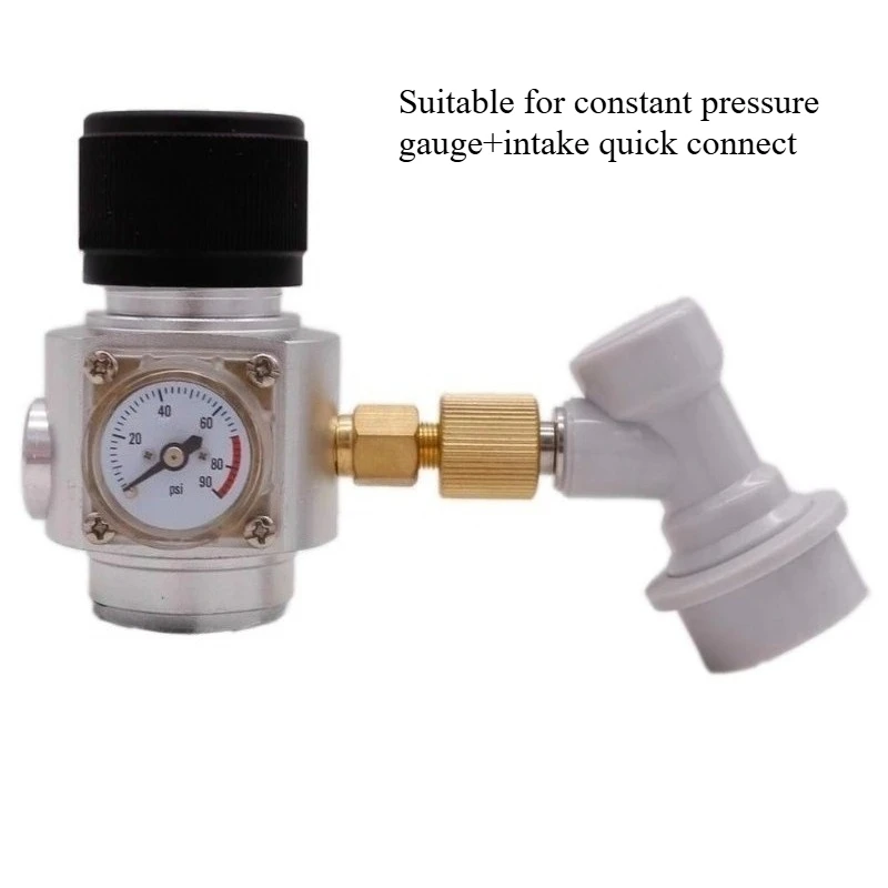 

Applicable To Pressure Reducing Valve Mini Carbon Dioxide Cylinder Pressure Regulating Valve Soda Water Constant Gauge 0-90PSI