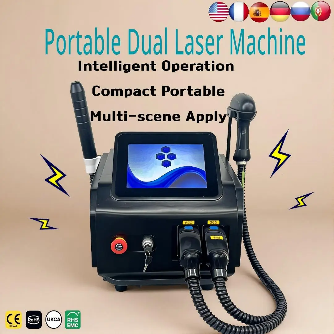 

808nm Diode Laser Picosecond 2 in 1 Non-invasive Hair Eyebrow Tattoo Clean Intelligent Control Salon Beauty Machine
