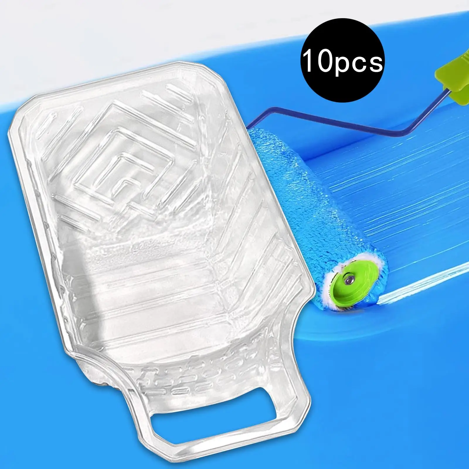 

Набор из 10 многофункциональных вкладышей для лотков для краски, 27x16 см, для маляров и домашнего использования, глубокие, для кубков для краски