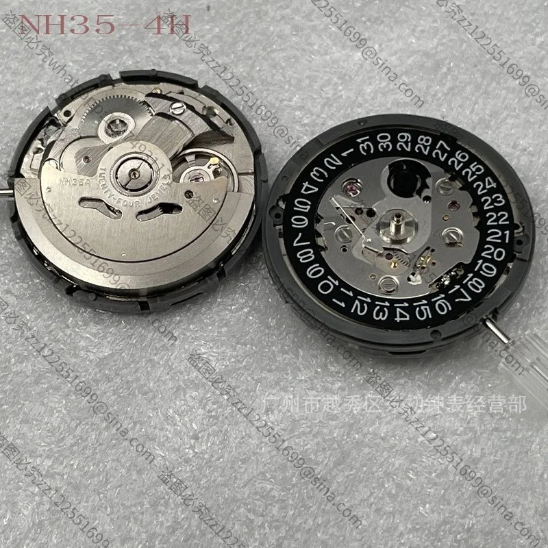 For NH35-3A Three-pin Automatic Mechanical Movement Black Character Calendar 3-character Movement, Bar Core 4H Bar Position