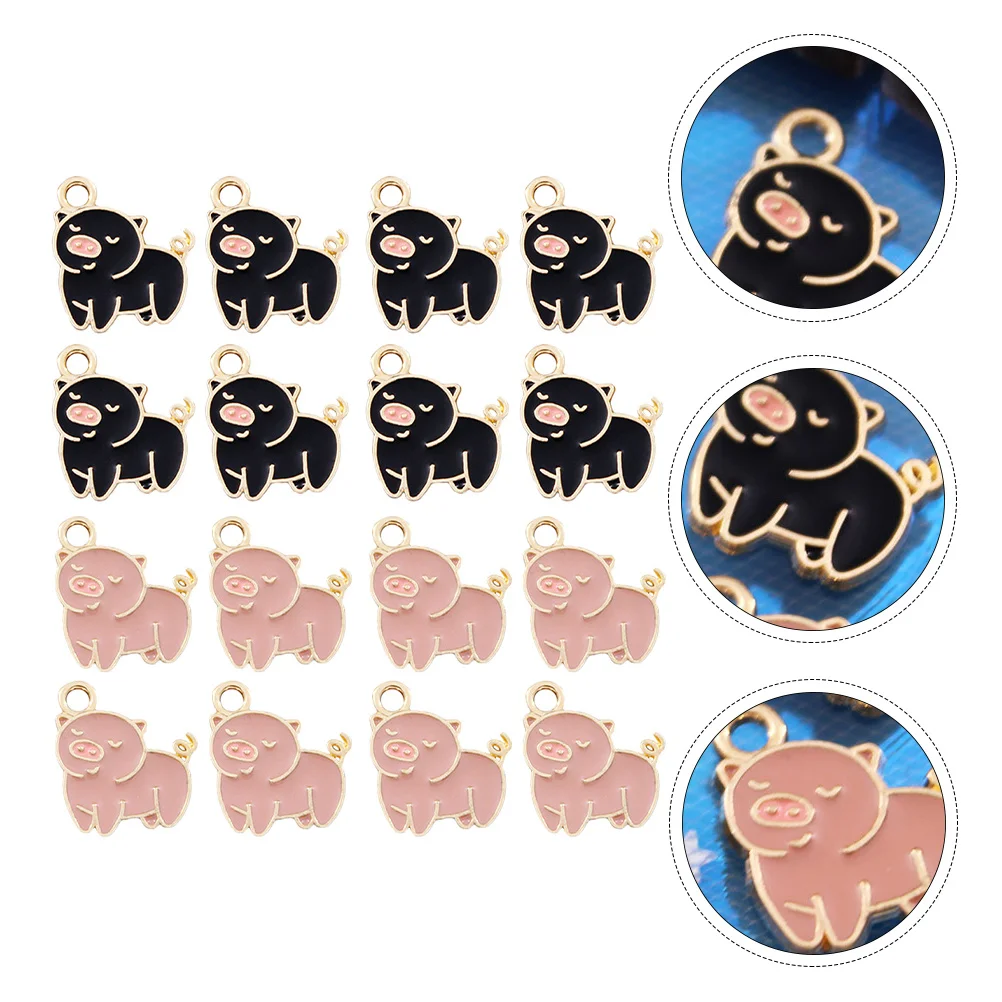 

20Pcs Durable Pig Shaped Charms for DIY Necklace Bracelets Earrings Anklets Decorations Pig Pendant Charms DIY Charm Pendant