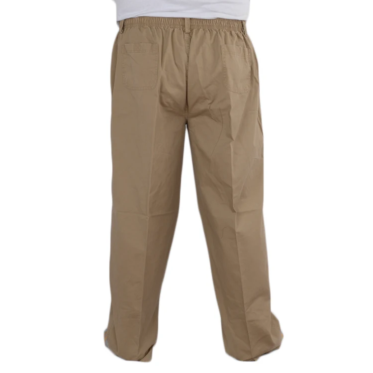 Primavera Verano hombres pantalones cargo simple algodón caqui estiramiento suelto 8XL 9XL 10XL 12XL 13XL pantalones de talla grande Pantalones rectos de gran tamaño