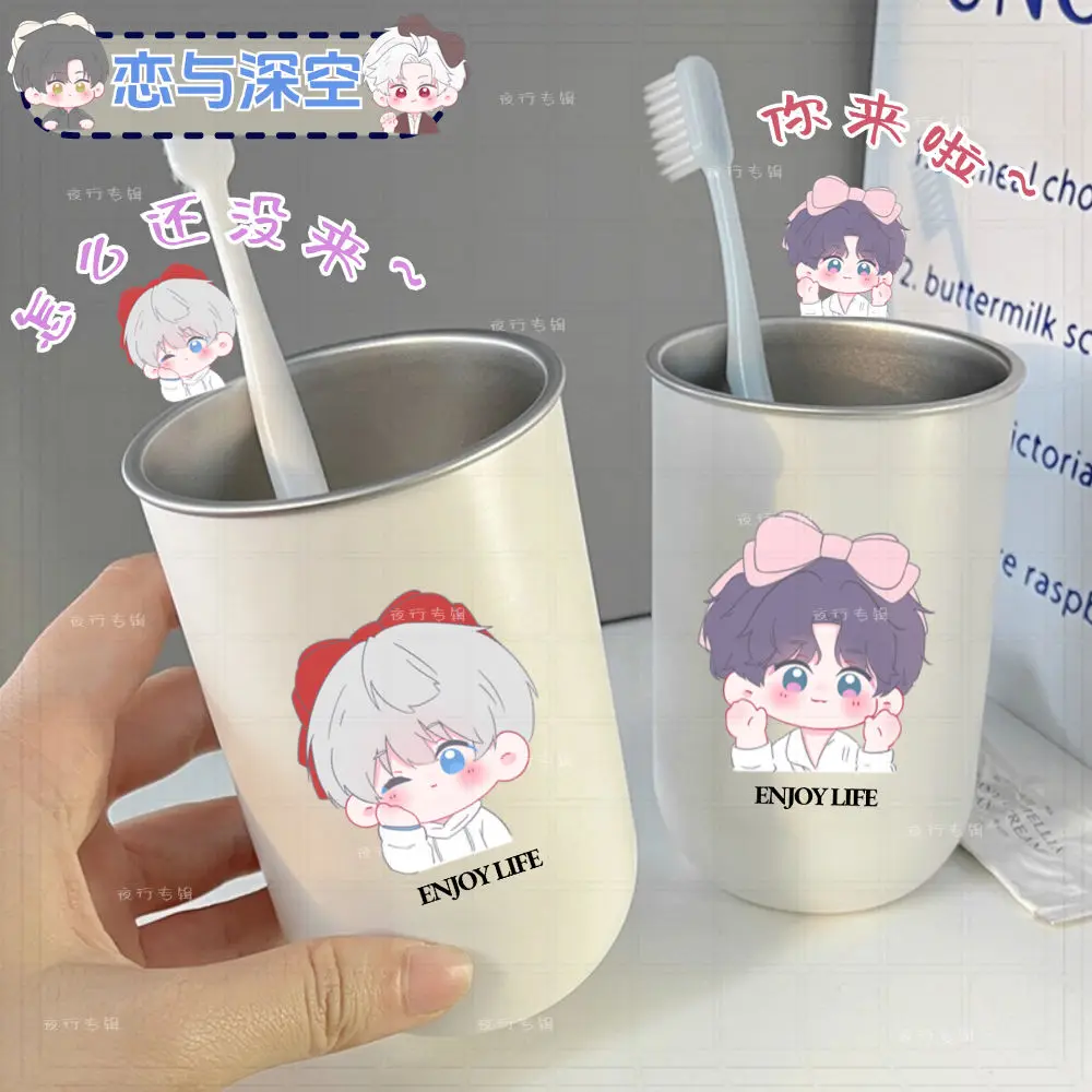 

Love and Deepspace Xavier Rafayel анимация периферийные устройства креативная милая версия Q с принтом для дома, ванной комнаты, ценная чашка для мытья