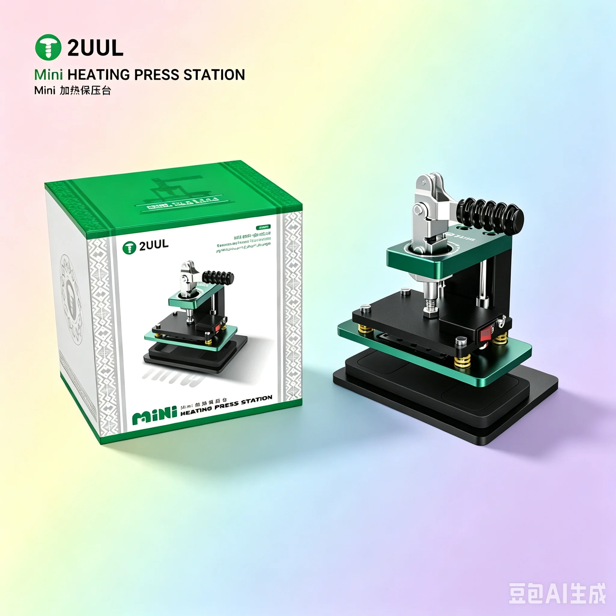 2UUL Mini Heating Press Station for Phone LCD Screen Repair Frame Back Cover Hot Pressing Air Tightness Restoration Machine
