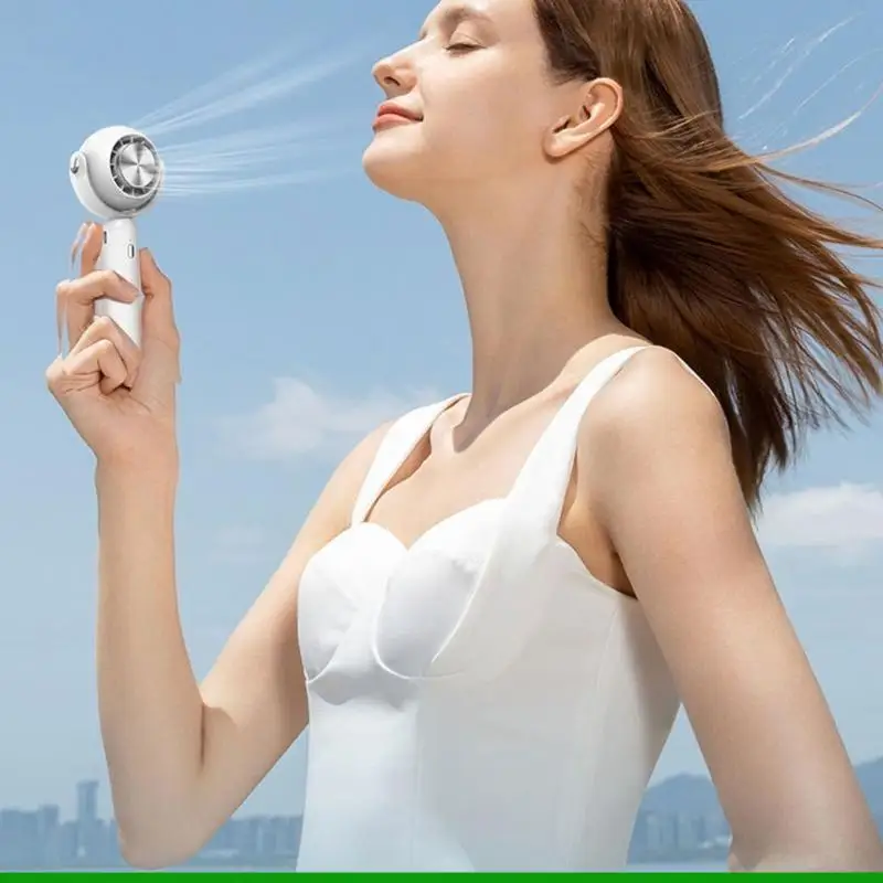 U55C USB Hand Fan Semiconductor Refrigeration Fast Cooling 2200mAh Battery Recharge