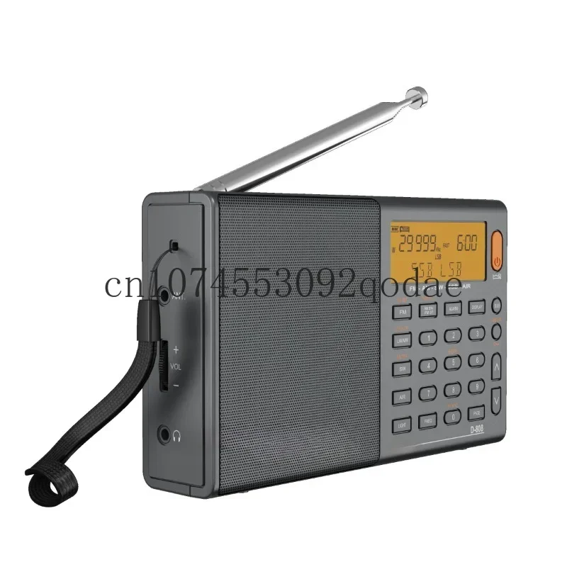 D-808 Portable Digital Radio FM Stereo/Shortwave/MW/LW/SSB Air Band Multi Band Receiver Speaker PLL