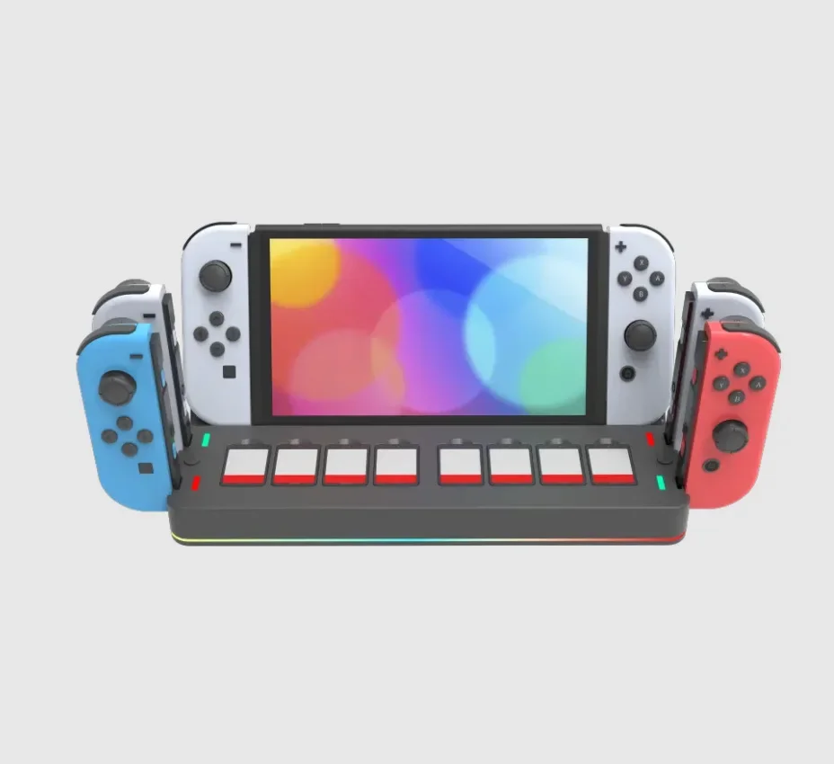 RGB TV Docking Station for Switch OLED Controller Base Charging Stand with Joycon Charger for Nintendo Switch Gaming Accessories