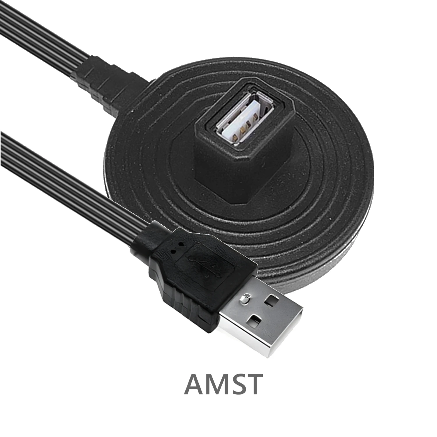 

0.2M-1M Desktop USB 2.0 Type A Plug to Female Extension Data Charging Cable with Stand Base Shielded