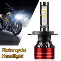 1PC LED Bulb H1 H4 9003 HB2 H7 H11 Motorcycle Headlight 360degree High Low Beam Motorbike Lamp 6500K 3570 CSP Turbo 12V 12000LM