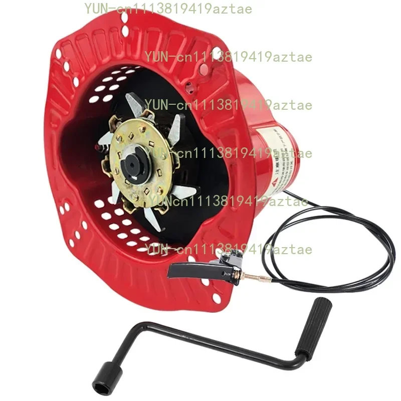 Hand-cranked tiller accessories no-pull starter diesel engine easy to start no-pull air-cooled diesel engine