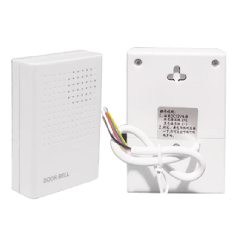 ABJF-12V com fio controle de acesso campainha controle de acesso correspondência nenhuma bateria necessária 12v ding-dong música campainha eletrônica