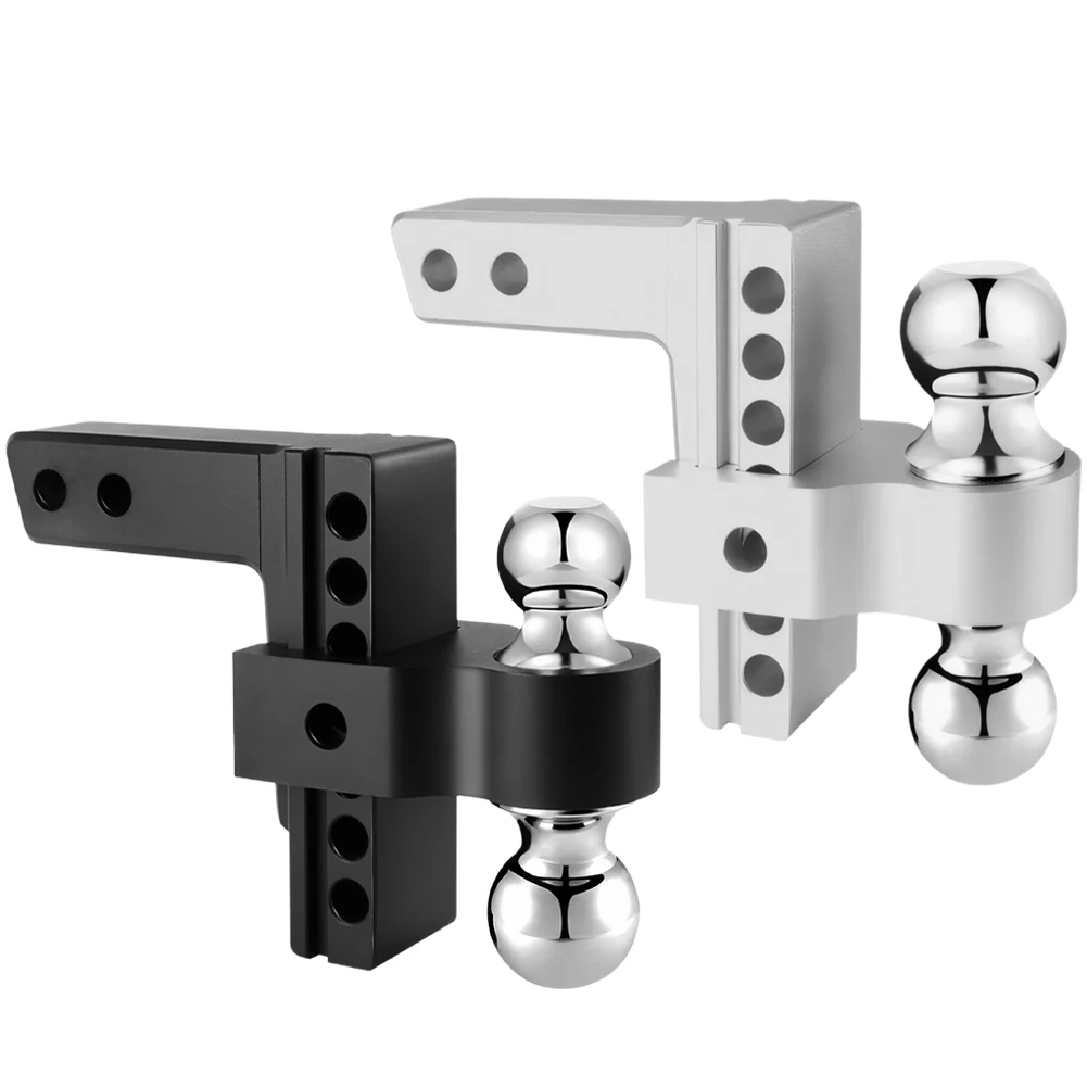 

Регулируемое прицепное устройство с фиксаторами, двойным шаровым креплением, для буксировки и хранения, с регулировкой высоты 6 дюймов (подъем/опускание), грузоподъемность 12000 фунтов, для приемника 2 дюйма