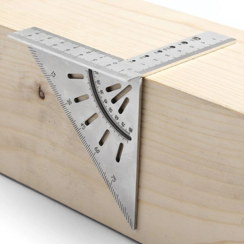 High Woodworking for Triangle Ruler Multi-purpose Squre Ruler and Straight Ruler for Carpenter Work Use Tools