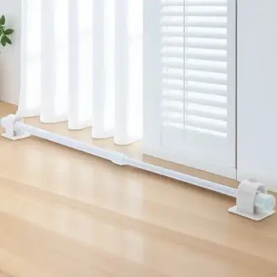 

Telescopic Clothes Drying 30-50cm 1 3cm Diameter Punch Free Wardrobe Curtain Rod Multipurpose Iron Hanger Smooth Wall Friendly