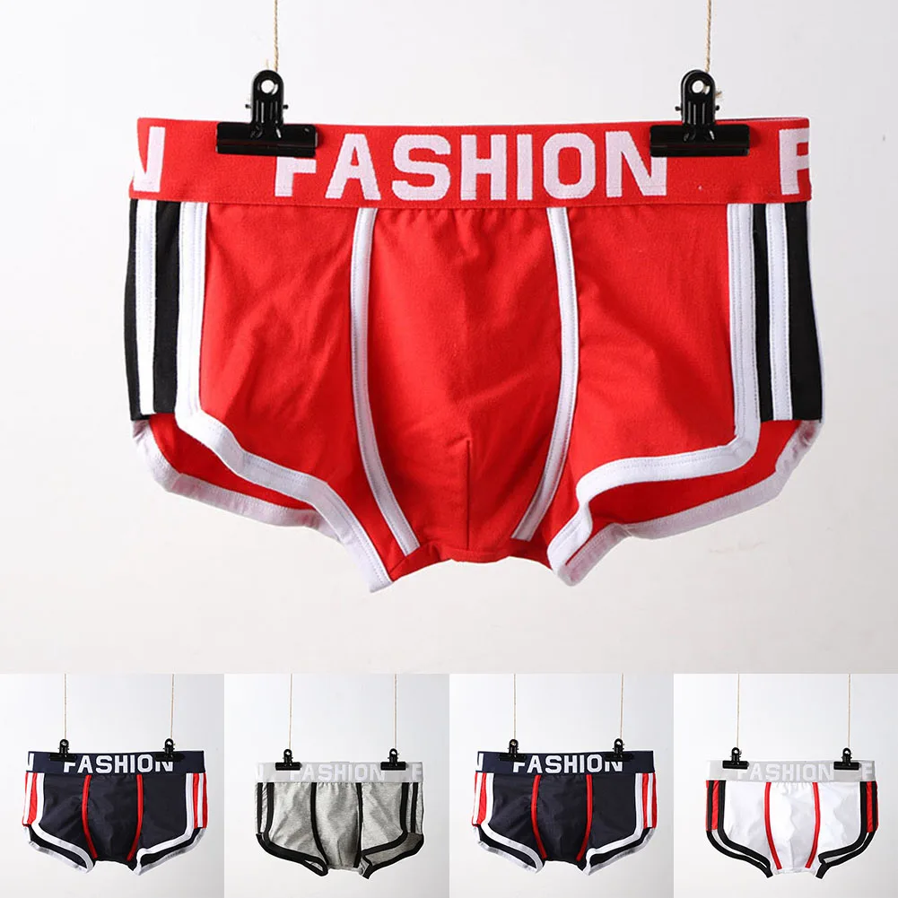 

Men Cotton Brazilian Underwear Stretch Boxer Shorts Men's Panties Comfortable Sports Seamless Underpants U Convex Pouch Trunk