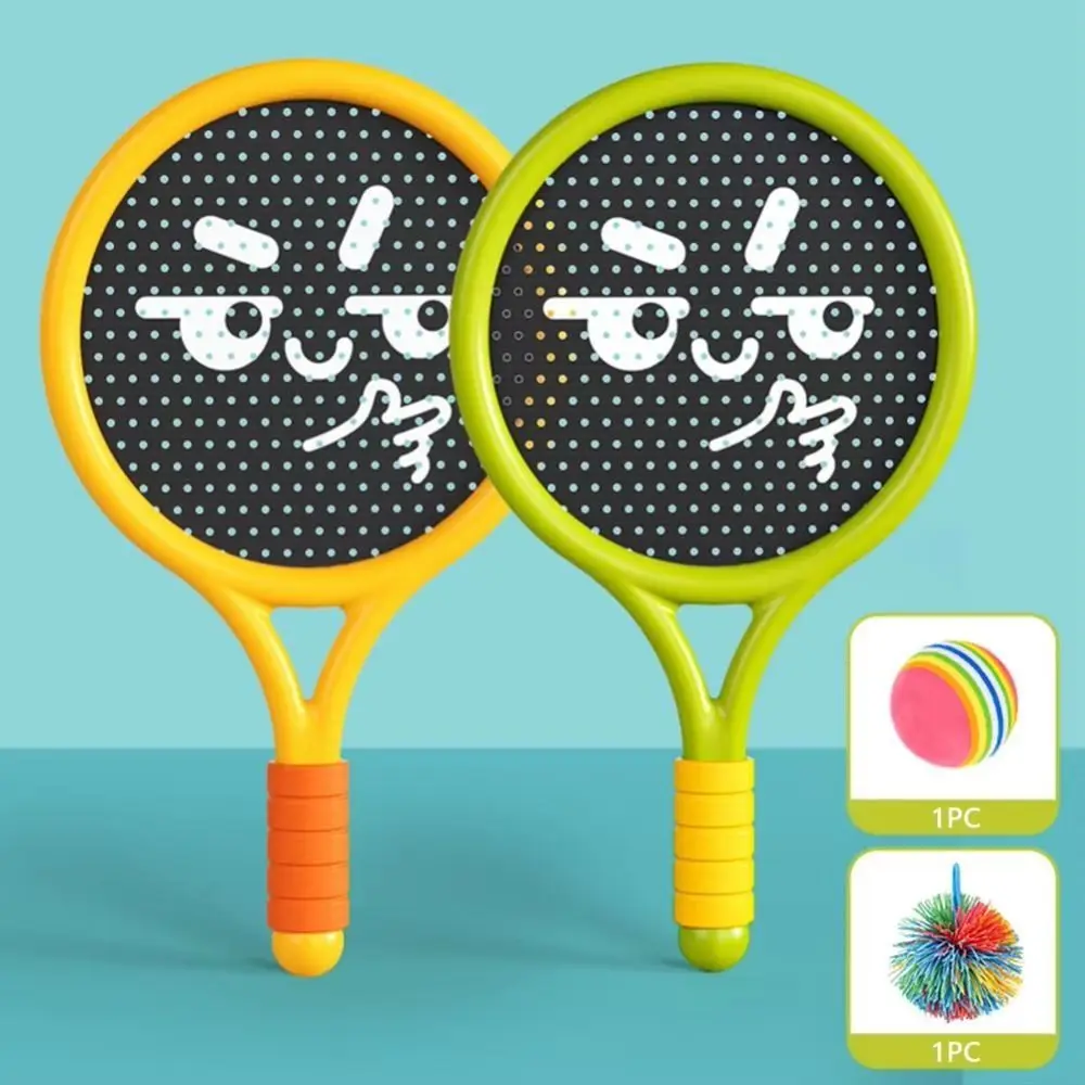 

2Pcs Shock Absorbing Children's Badminton Racket Lightweight Soft Grip Badminton Racket Set Portable Anti Slip Handle