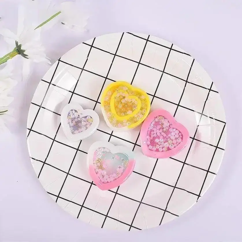 1 Pcs New Resin Shaker Silicone Molds DIY Heart Shape Mold Silicone Epoxy Resin Mold Jewelry Tools Jewelry Accessories