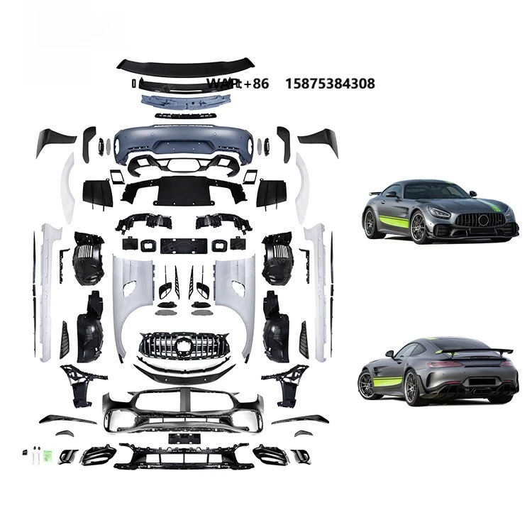 ES 1:1 GTR-PRO Style Wide-Body PP Dry Carbon Fiber Kit for   GT/GTS/GTC/GT-R 100% Fit Front Rear Car Bumper Kit