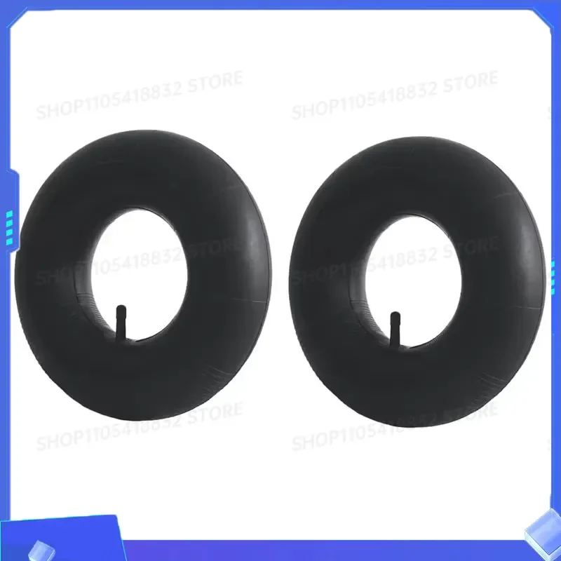 for ABHU Straight Valve Inner Tube 2 Pack 4.10 3.50 4 For Wheelbarrows Mowers Hand Trucks And More
