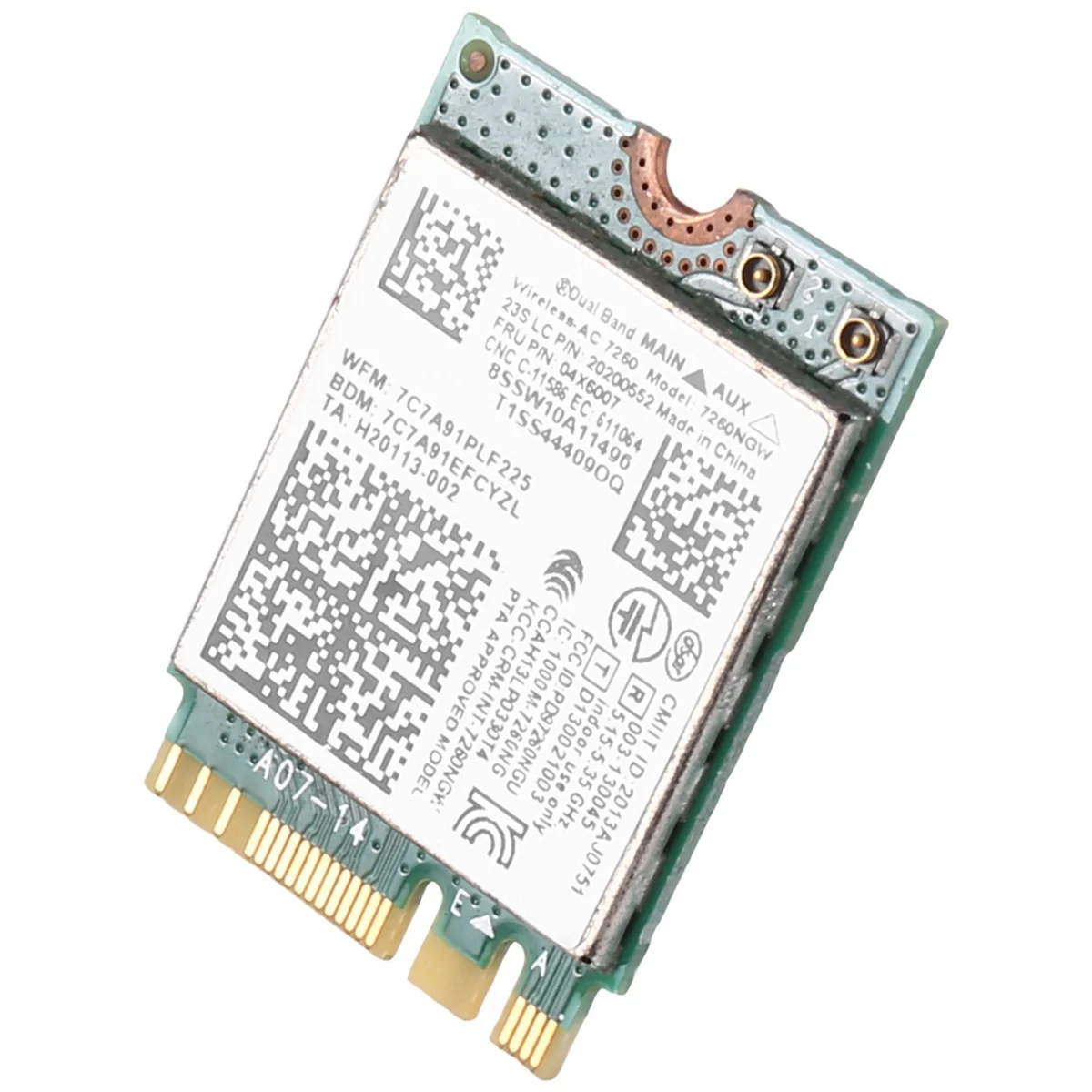 Nouveau!! Carte WiFi 7260NGW 7260AC 2.4G/5G BT4.0 Fru 04X6007 pour Thinkpad X250 X240 X240S X230S T440 W540 T540 Yoga Y50