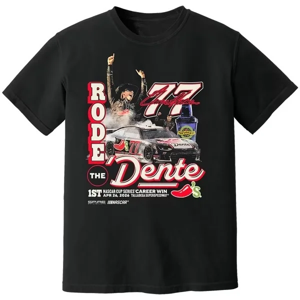 Mad Engine Natural NASCAR Chromed Graphic T-Shirt Cotton Men Women Streetwear Tee