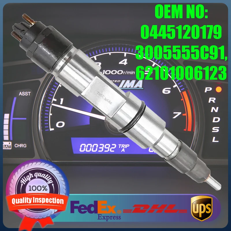 

Common Rail Fuel Injector 0445120179 0445120118 3005555C91 62101006123 for Navistar/International MaxxForce 11 Engine