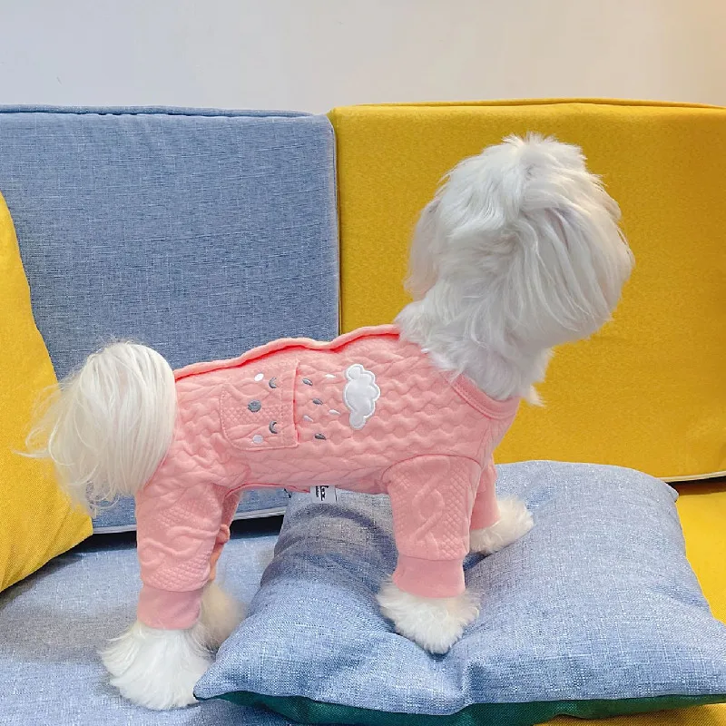 Small Dog Clothes Winter Super Warm Puppy Clothing York Pomeranian Maltese Schnauzer Poodle Apparel Fashion Pet Outfit Jumpsuit