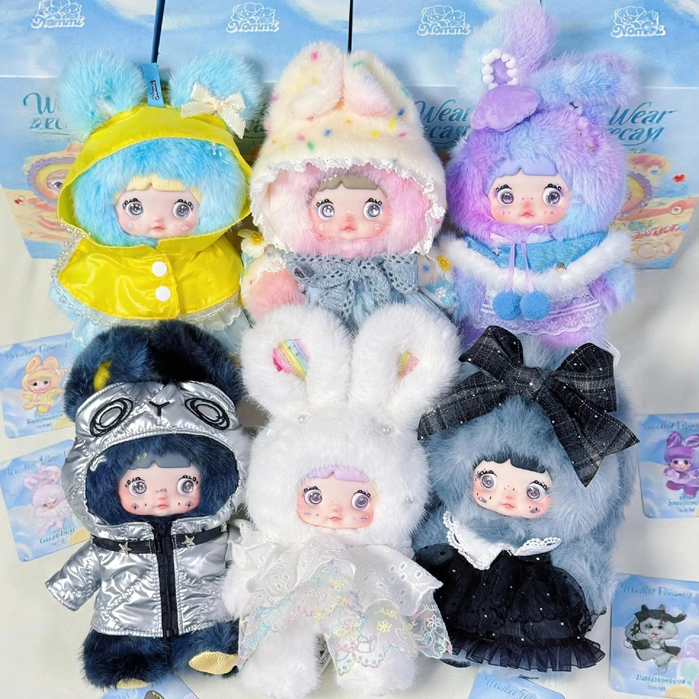 جديد 100% حقيقية نومي توقعات الطقس سلسلة صندوق أعمى لطيف ألعاب شخصيات الحركة Kawaii شخصيات كرتونية دمى حقيبة قلادة لعبة الهدايا