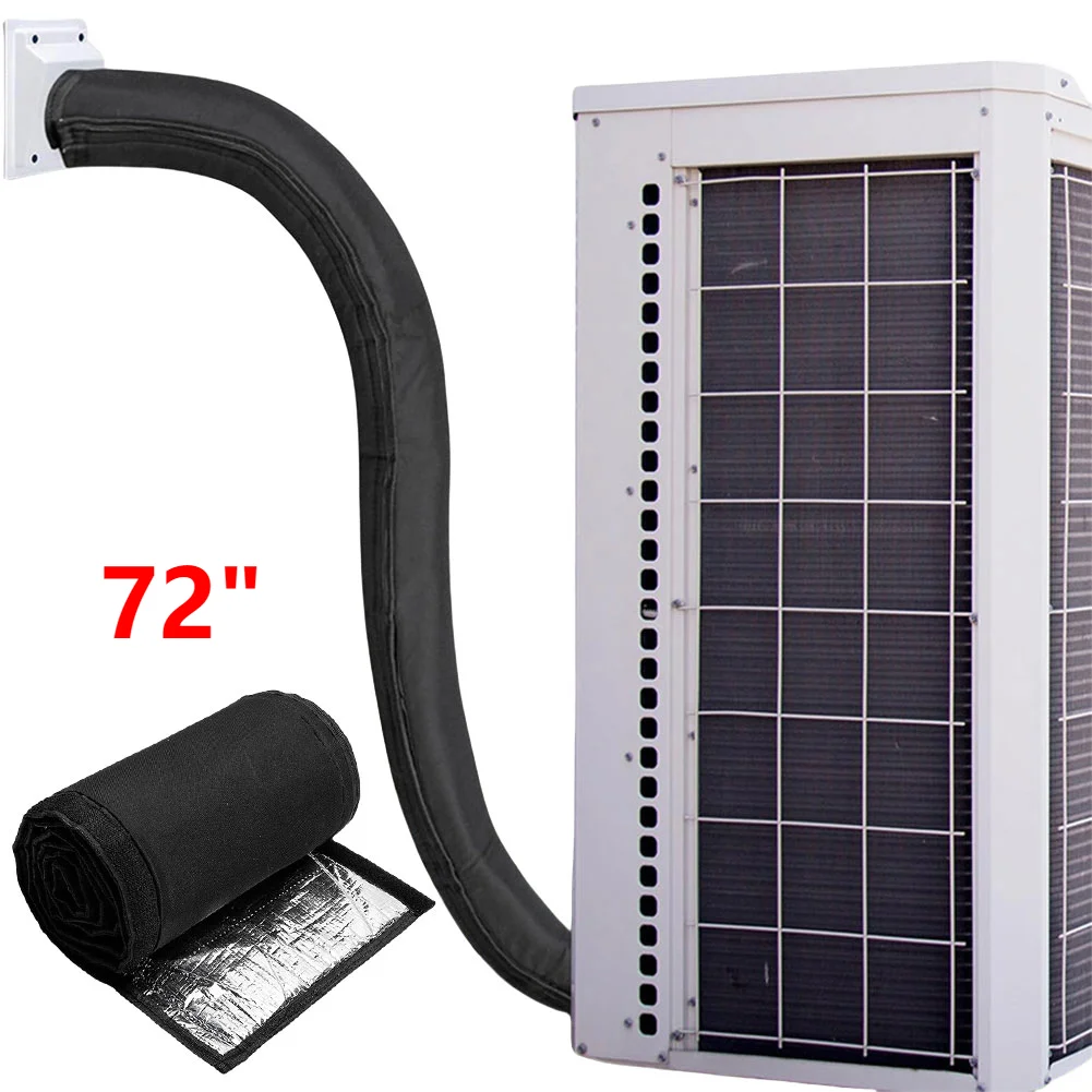 2pc/1pc Portable AC Hose Insulation Sleeve Air Conditioners Insulated Hose Cover Wrap 3 Layers Insulated AC Hose Cover 72x10inch
