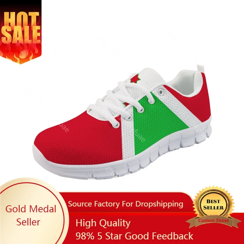 Burundi Free Custom Made Name Number Bdi Country Nation Flag Bi French Burundian Print Photo Logo Mesh Casual Shoes