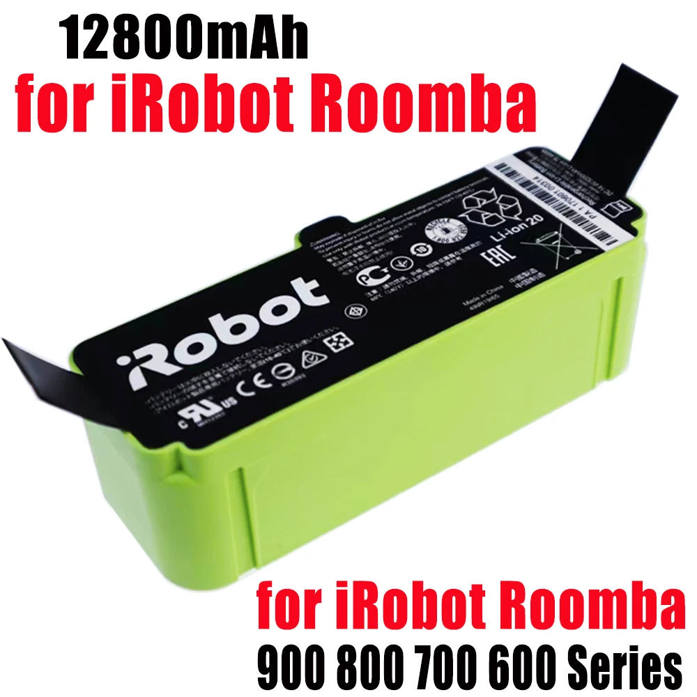 For Roomba Battery 14.4V 9.8Ah Rechargeable Battery For iRobot Roomba 500 600 700 800 900 595 620 650 780 Vacuum Cleaner Battery