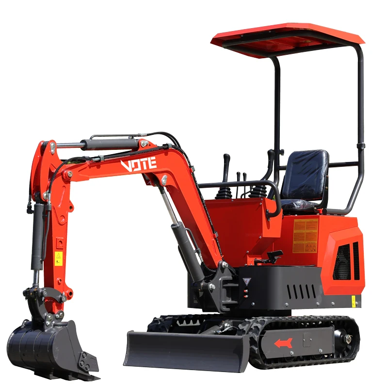 Mini excavadora de 1 tonelada, excavadora compacta con motor Epa, a la venta, personalizada