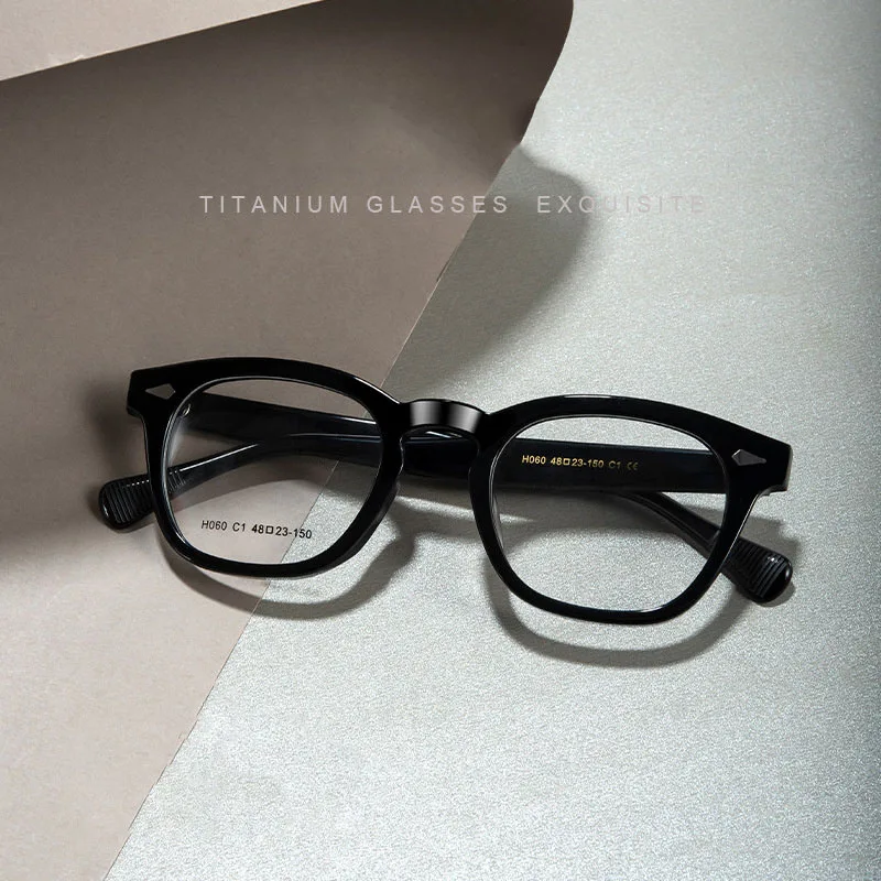 ELECCION Handmade Acetate Glasses Frame Men Fashion Eyeglasses, Prescription Optical Eyewear Frame for Myopia