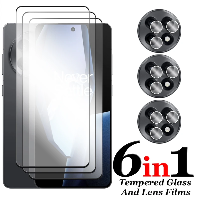 For OnePlus 13R 5G Glass For OnePlus 13R Tempered Glass 2.5D Full Cover Glue HD Screen Protector For OnePlus 13R Lens Film