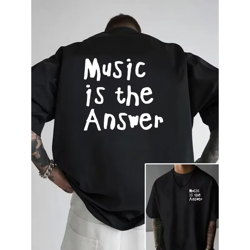 Danny Tenaglia Music Is The Answer White Graffiti Print Men's Organic T Shirt