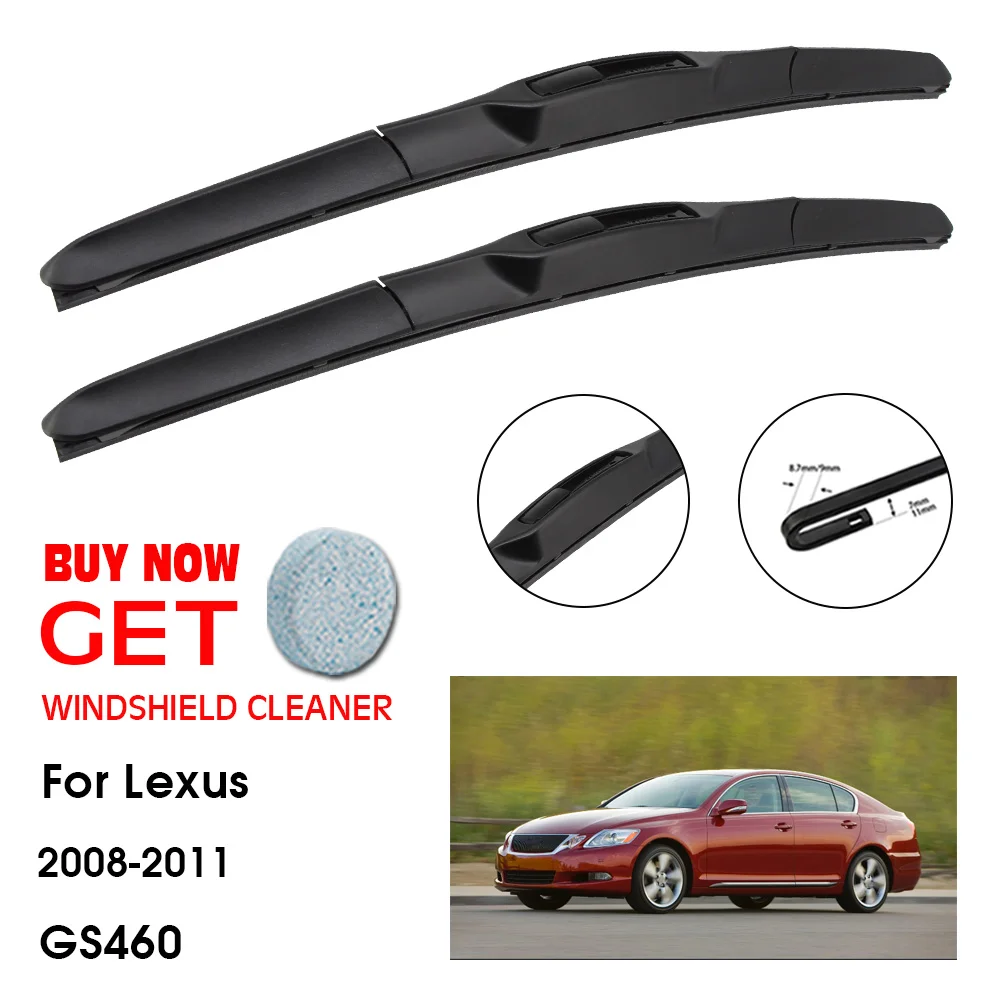 

Car Wiper Blade For Lexus GS460 24"+19" 2008-2011 Front Window Washer Windscreen Windshield Wipers Blades Accessories